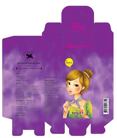 Image Of Carton (Fascy Moisture Bomb Hand Cream Violet Carton)